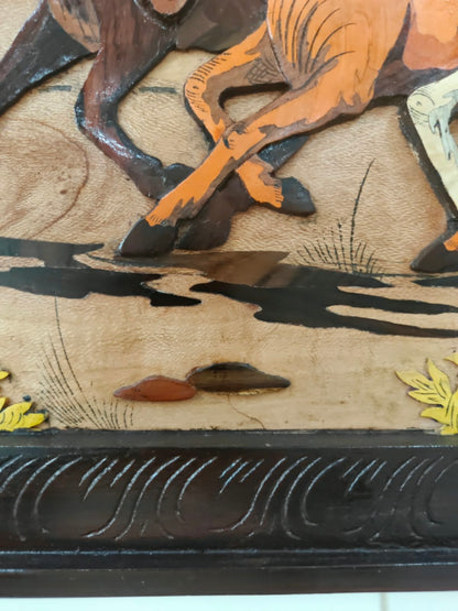 Traditional Wooden Inlay Painting- 3D