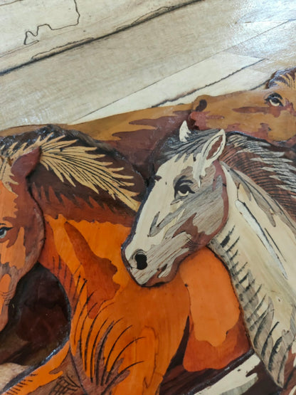 Traditional Wooden Inlay Painting- 3D