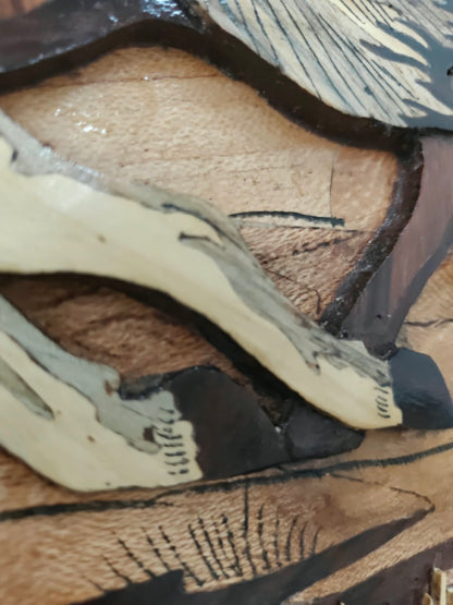 Traditional Wooden Inlay Painting- 3D