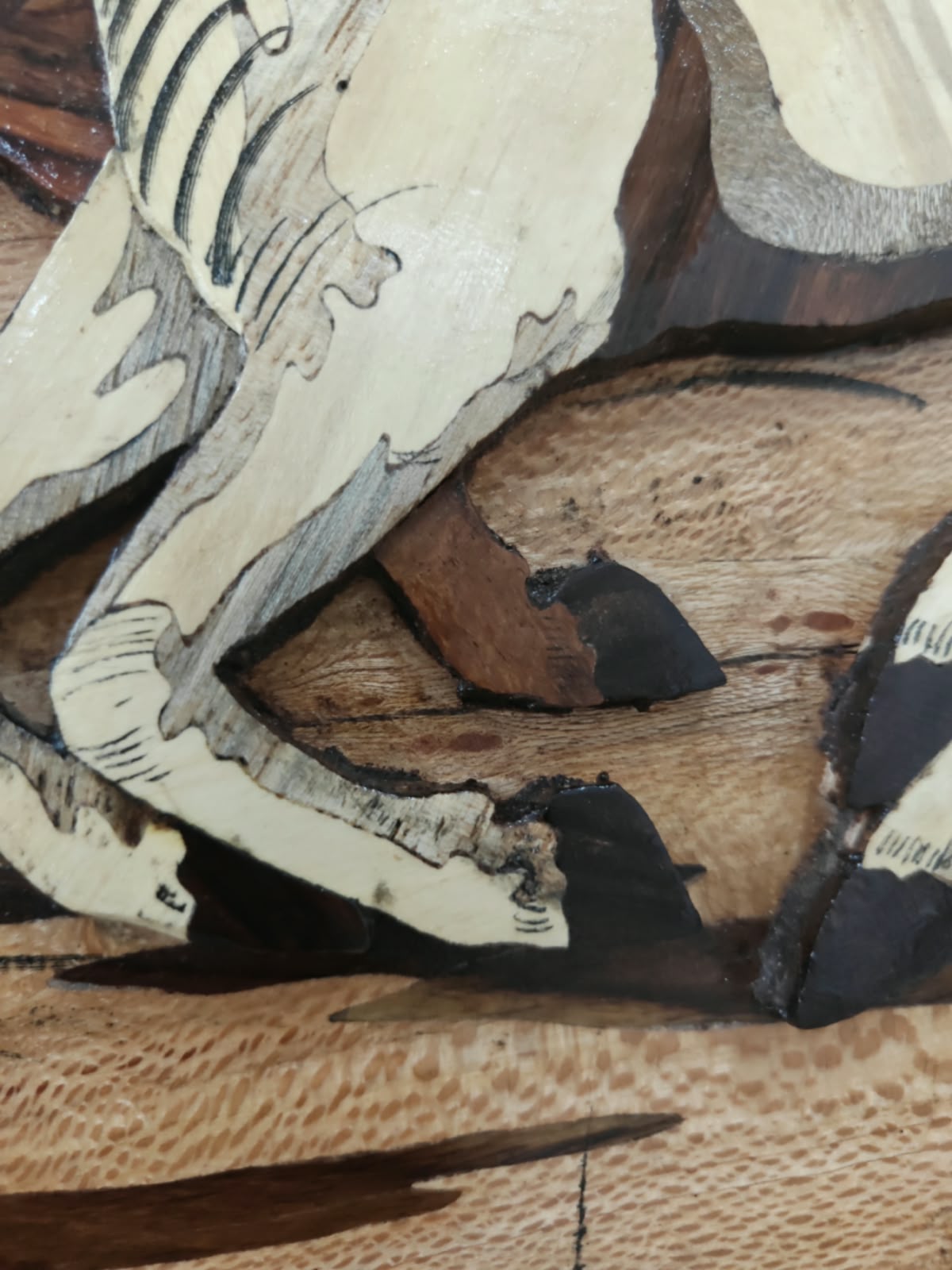 Traditional Wooden Inlay Painting- 3D