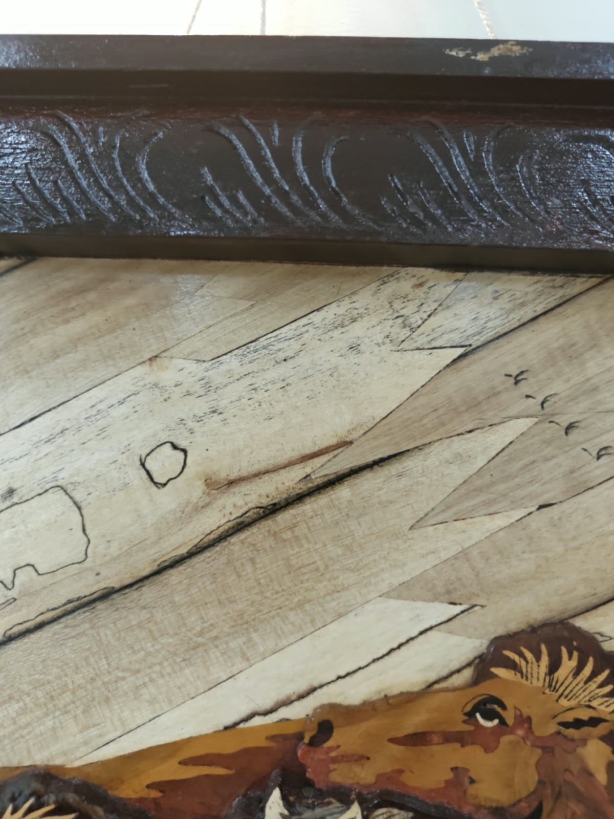 Traditional Wooden Inlay Painting- 3D