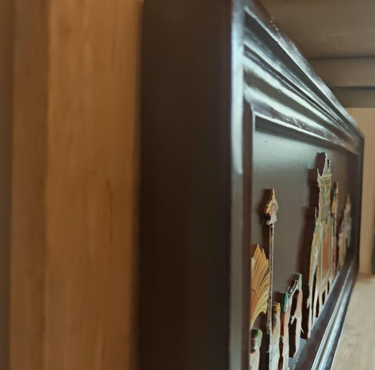 Traditional Indian Wooden Inlay Painting - 3D - Dusshera Procession from Mysore