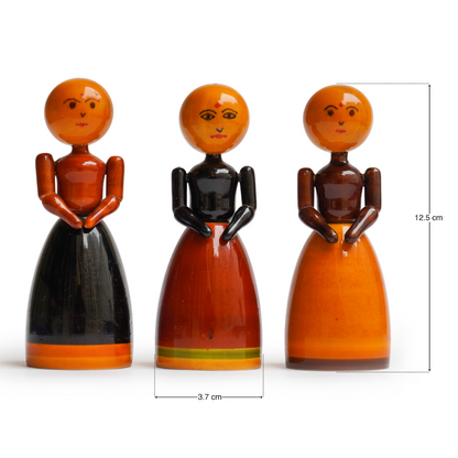 Wooden Ladies (Set of 3)