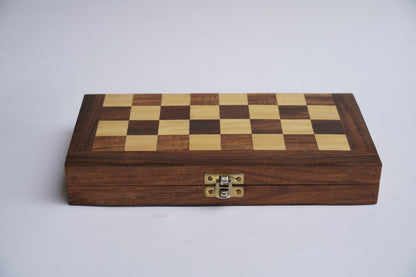 Chess Board 10" magnetic flip open