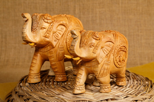 Wooden Elephant Handcarved