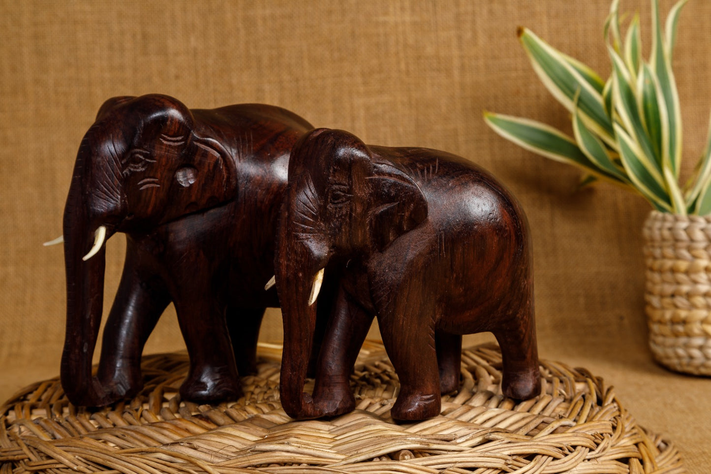 Handcarved Wooden Elephant