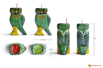 Owl Tea Light Candle Holder