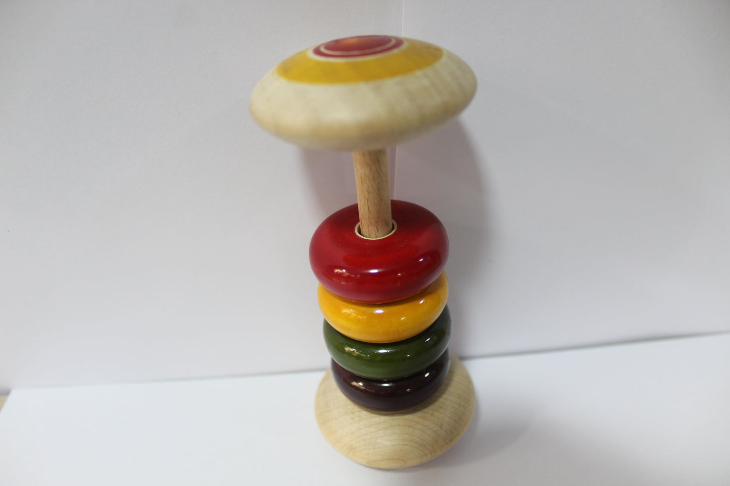 Dumbell Rattle (Ivory Wood)