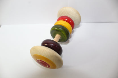 Dumbell Rattle (Ivory Wood)