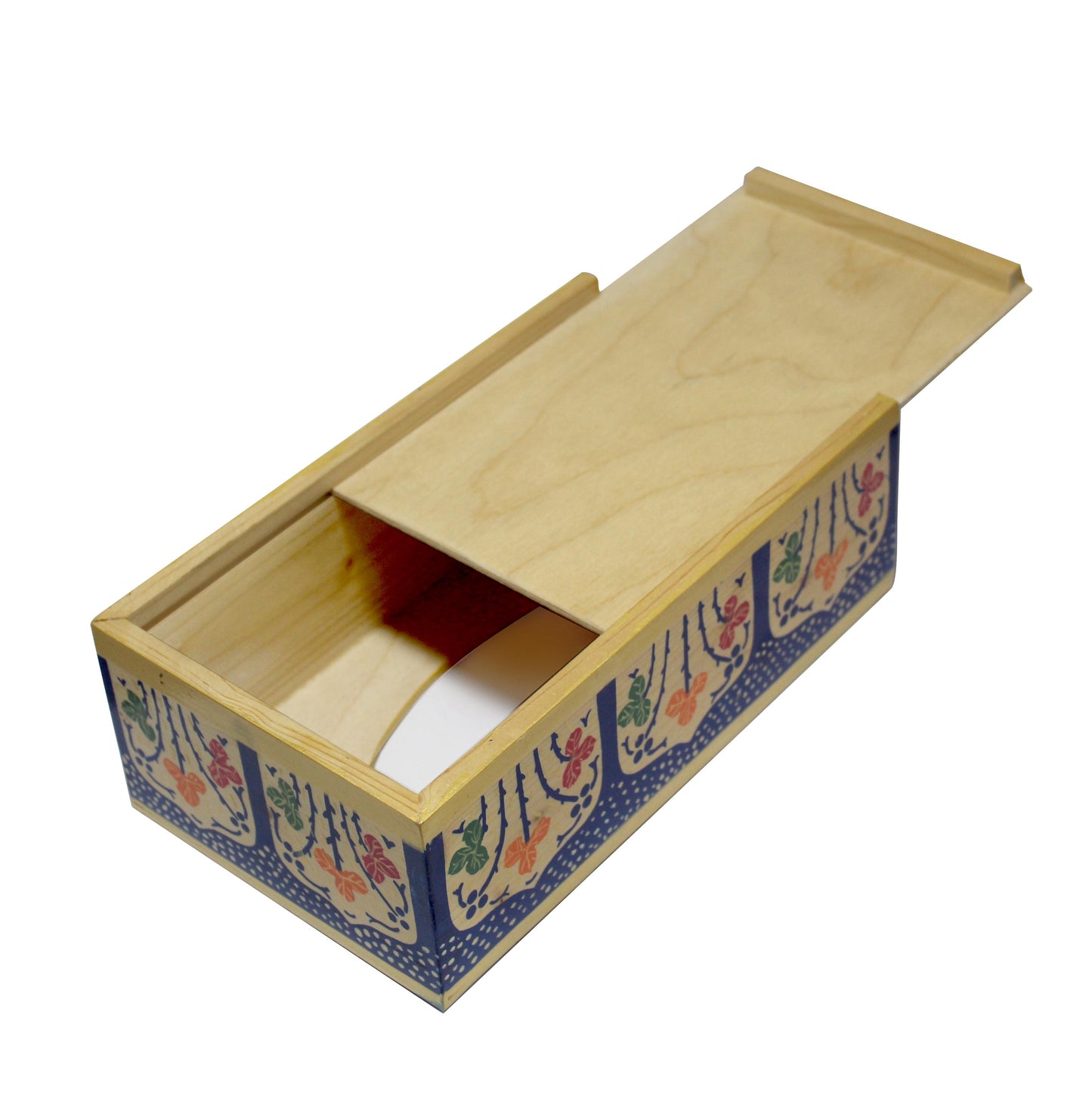 Beautiful hand crafted wooden tissue holder box