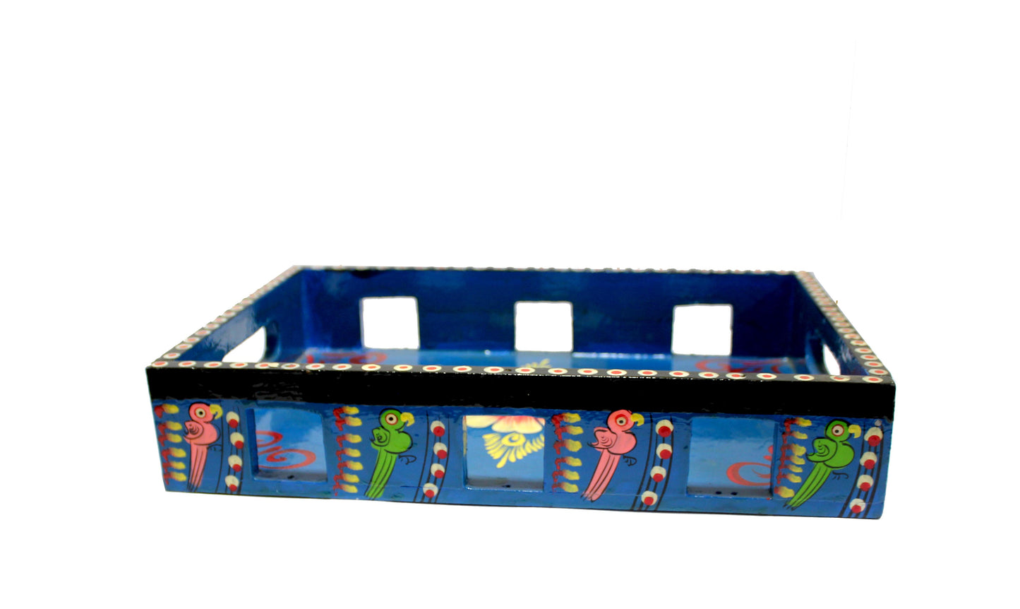Handmade wooden tray